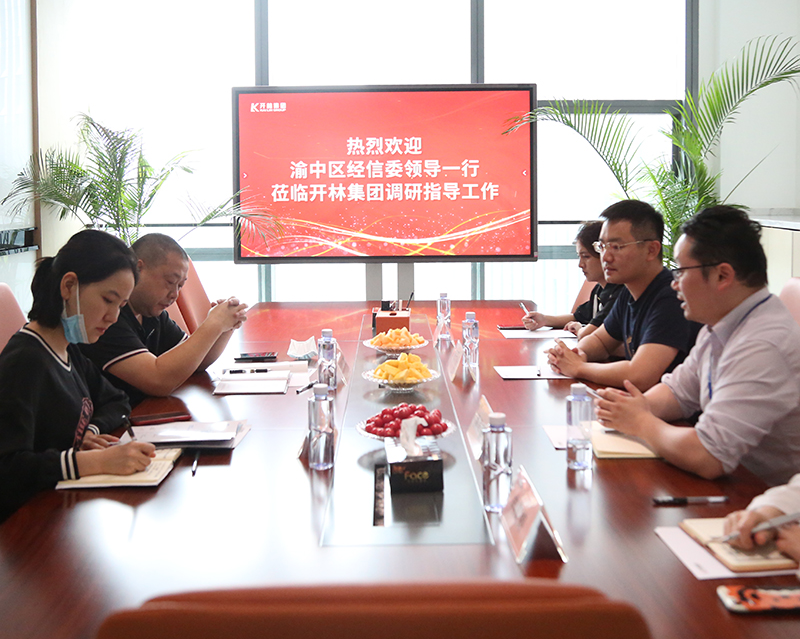 重慶渝中區(qū)經信委領導一行蒞臨開林集團調研指導工作
